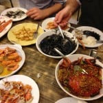 A delicious spread of tasty seafood