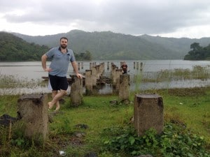 Matt and Luke stand in front of Tambo Lake