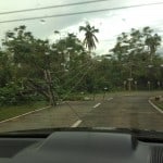 Typhoon damage south of Manila, Philippines